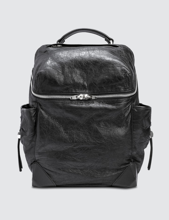 alexander wang leather backpack h& Lambskin Marti Bag Washed Black Iridescent Hardware 1792459 Removable thin shoulder strap ALEXANDER WANG Military Green Nylon