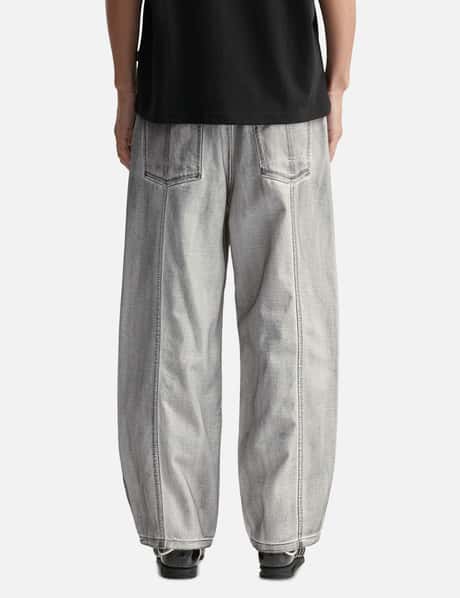 Dirty Washed Wide Denim Pants view 12