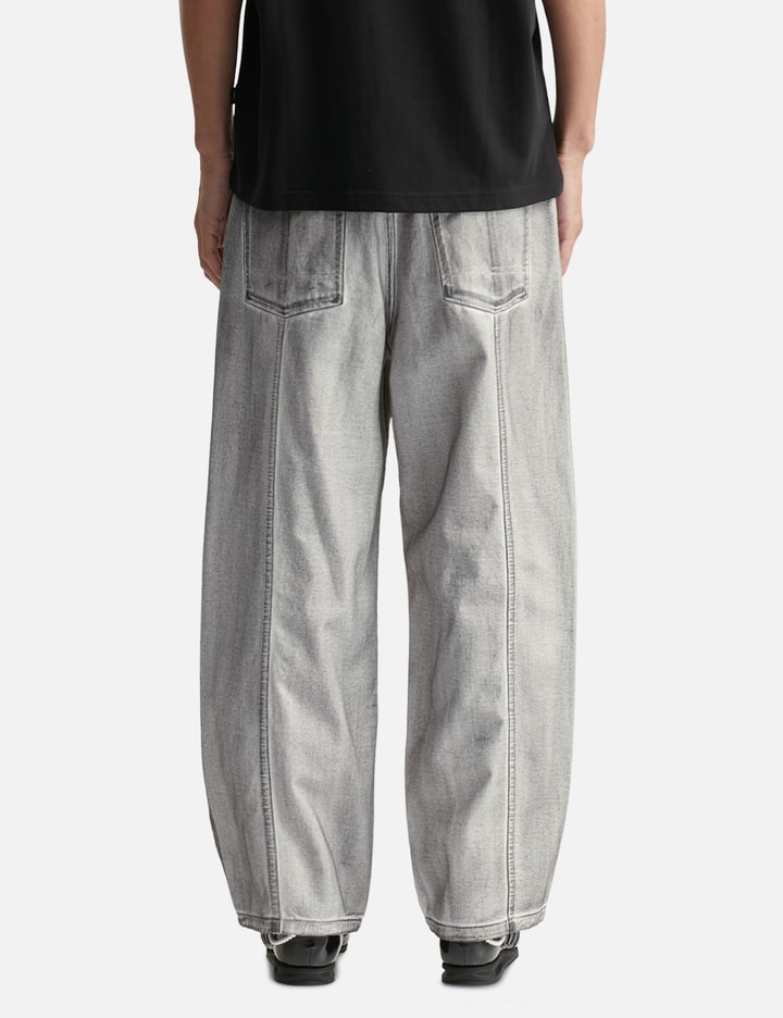 Dirty Washed Wide Denim Pants Placeholder Image