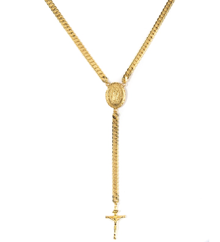 Gold Flat Cuban Link Necklace Placeholder Image
