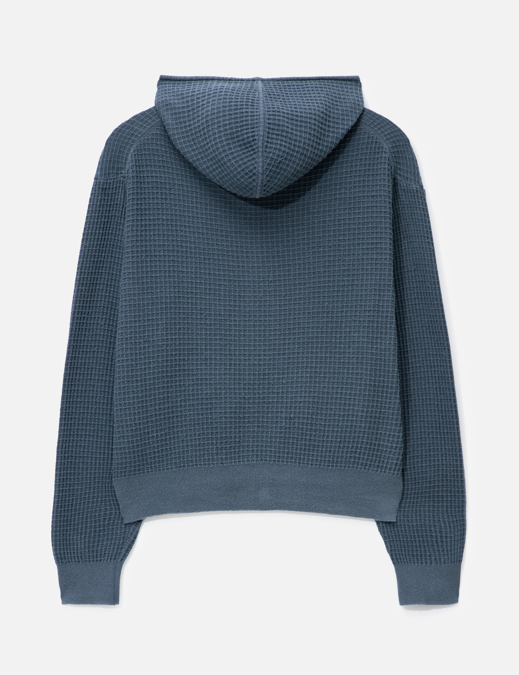 Waffle Cotton Color Dyed Hoodie Zip-Up view 17
