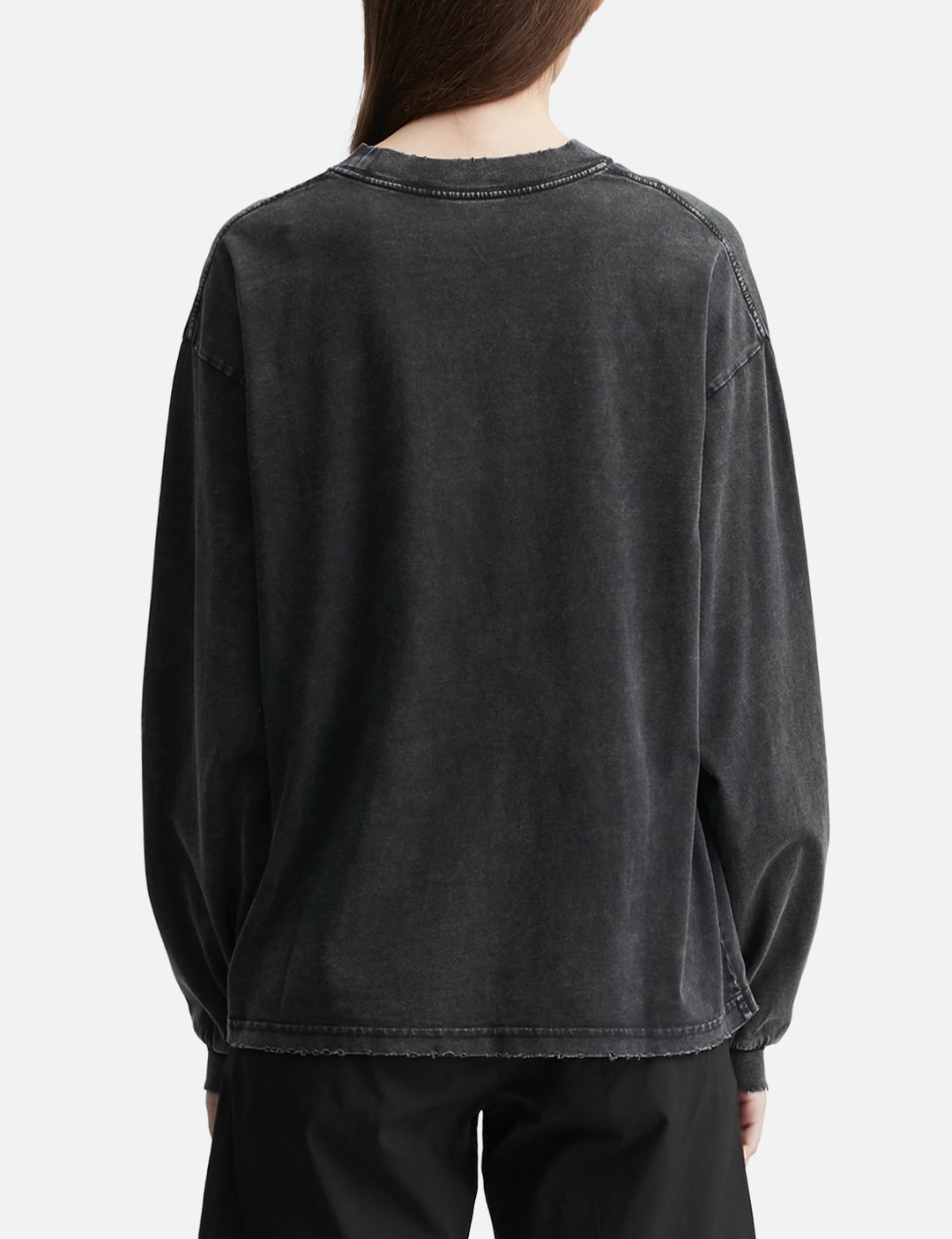 "Logo" Washed Long Sleeve Tee view 10