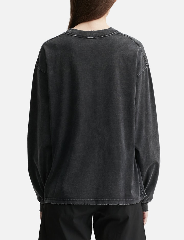"Logo" Washed Long Sleeve Tee view 3