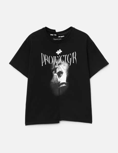 PROJECT G/R Tight Fit Split T-shirt