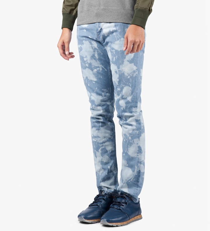 Light Indigo Bleached Skinny Jeans Placeholder Image