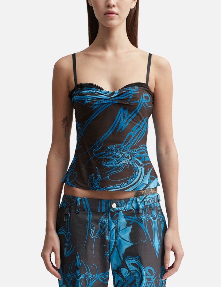 Miaou Blue Enzo Halter Vest In Blue