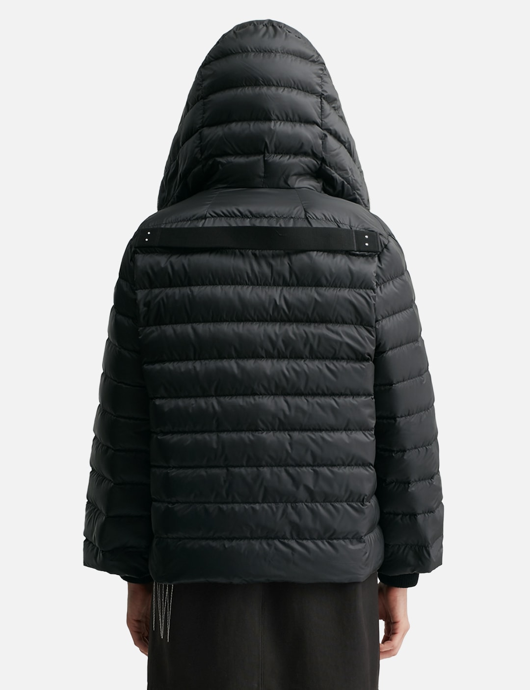 Moncler + Rick Owens Ziplock Hooded Short Down Jacket view 14