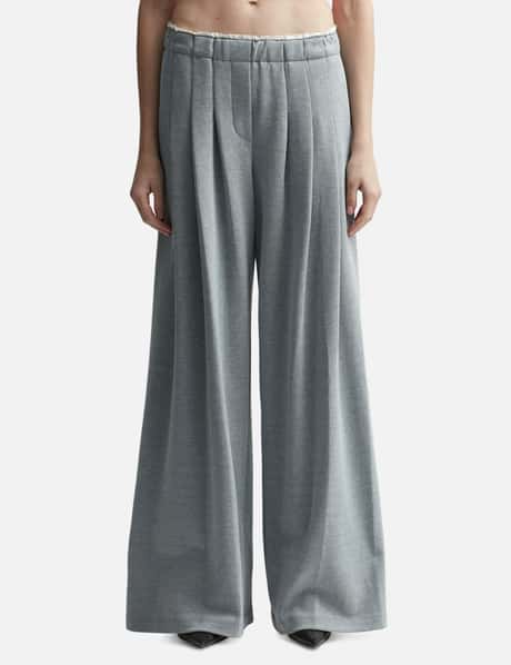 YCH HIGH-WAISTED STRAIGHT-LEG TROUSERS