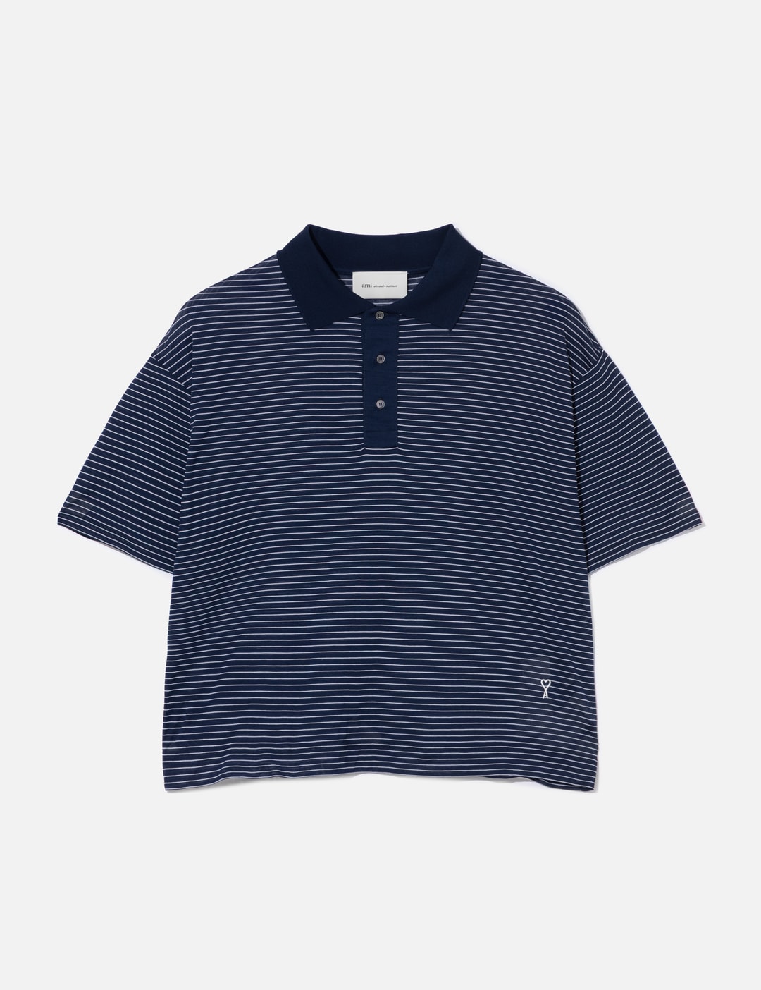 Cotton Striped Ami De Coeur Polo