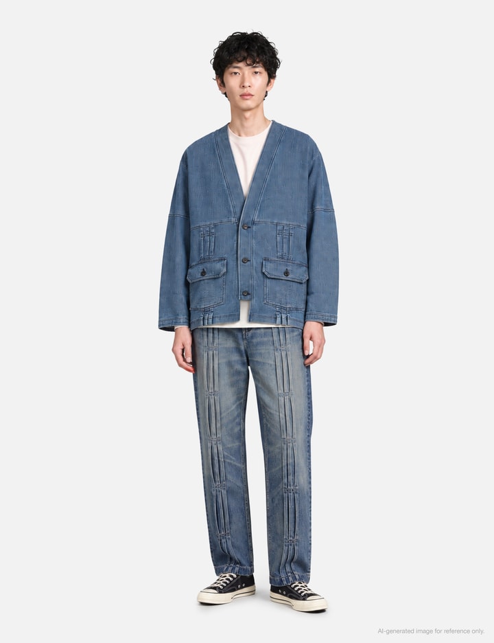 ファンダメンタル Pleats Cardigan 3YR Wash