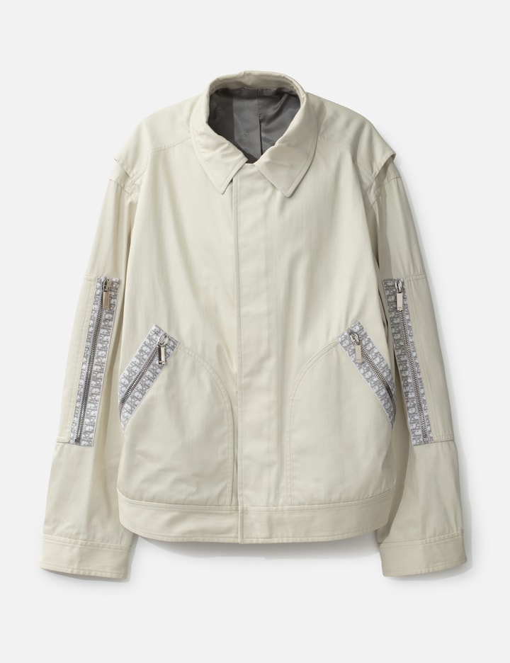 Oblique Jacquard Trim Jacket