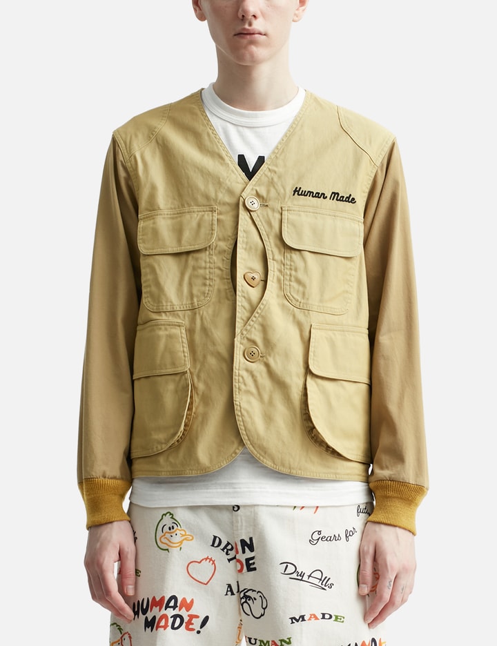 COLLARLESS HUNTING JACKET Placeholder Image