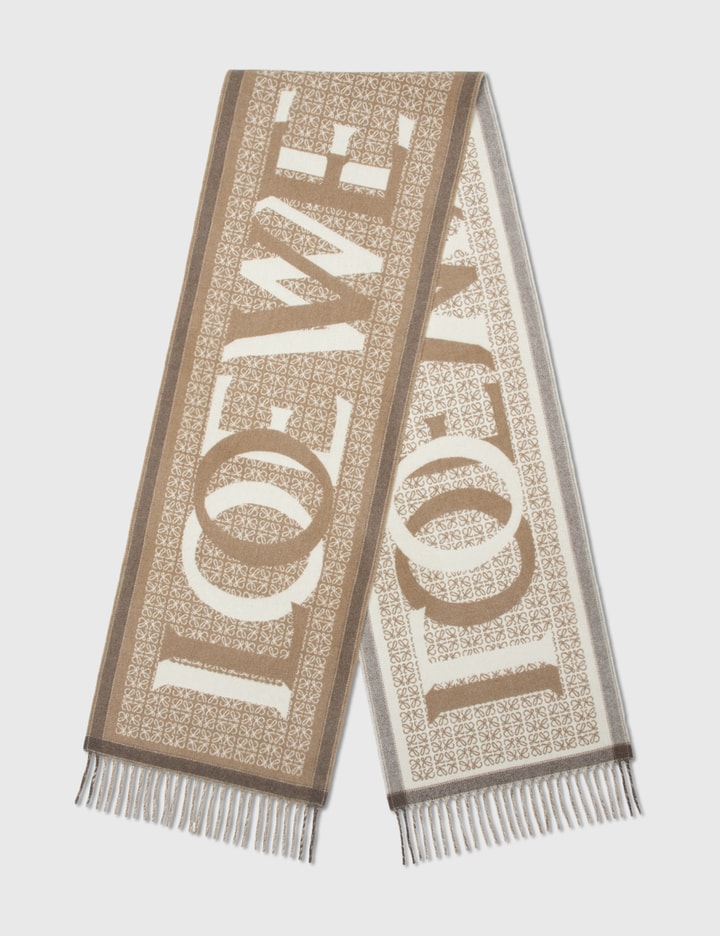 Louis Vuitton Graphic Dual Scarf Beige Wool