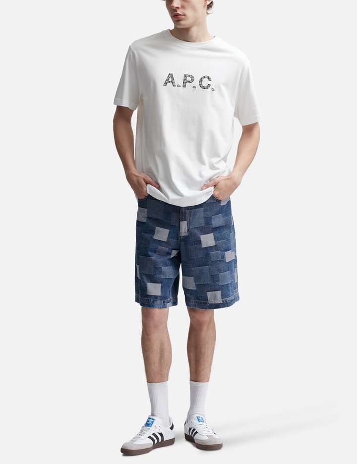 Shop Apc Helio Shorts In Blue