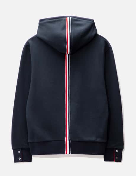 Thom Browne - ループバック センターバック ストライプ ジップアップ 