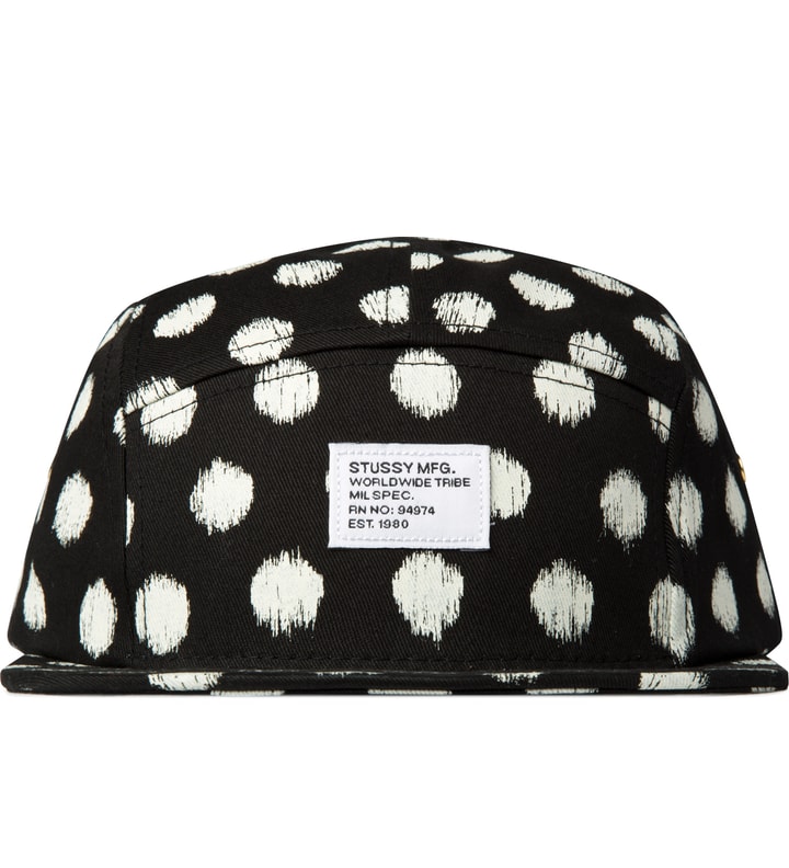 Black Scratch Dot Camp Cap Placeholder Image