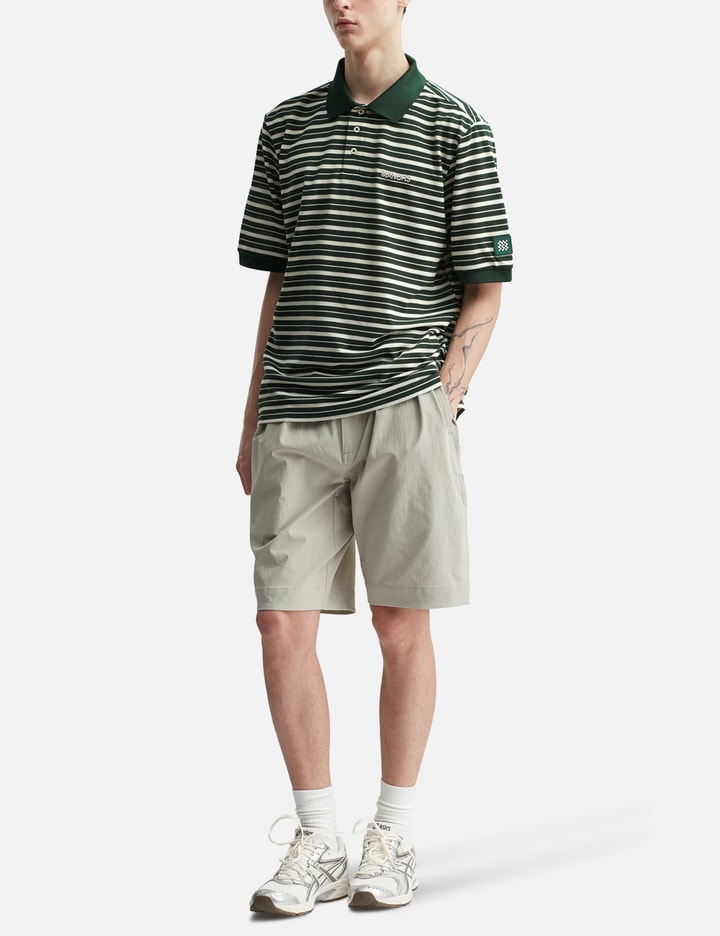 Manors Golf Goat Pique Polo Stripe