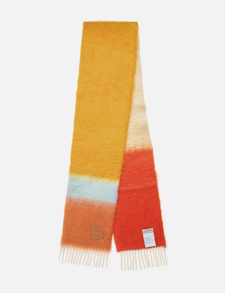 Mohair and Wool Stripe Scarf Placeholder Image