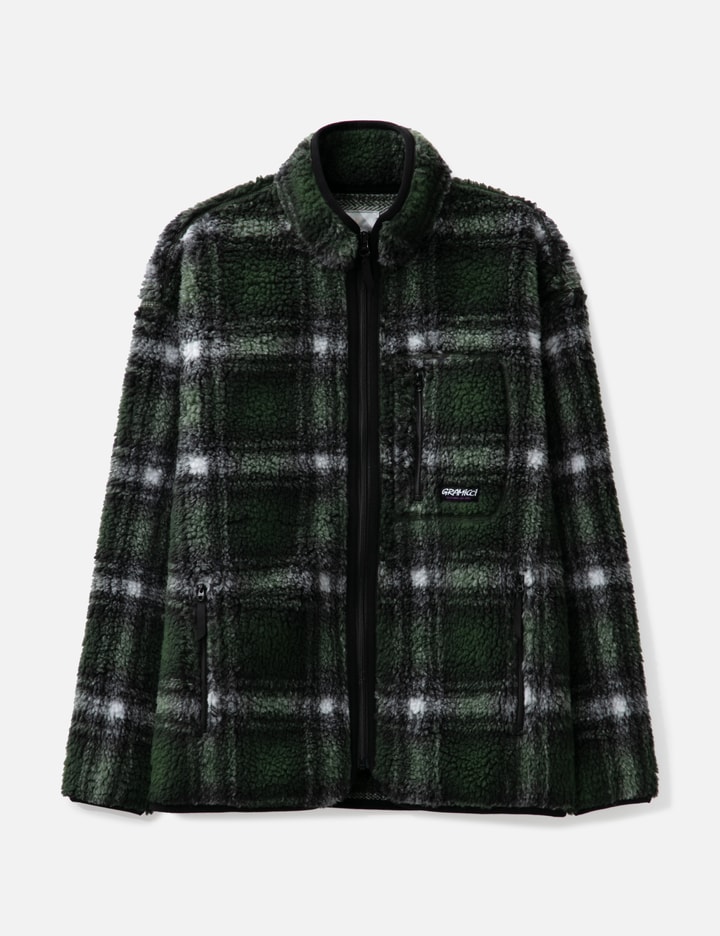 SHADOW PLAID SHERPA JACKET Placeholder Image