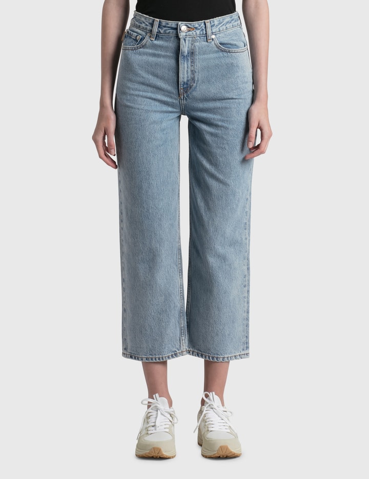 Classic Denim High-Waisted Cropped Jeans Placeholder Image