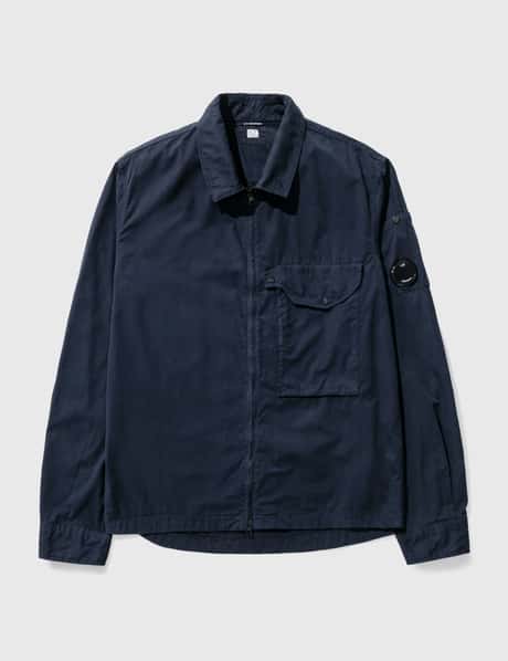 C.P. Company Gabardine Long Sleeve Zip Shirt