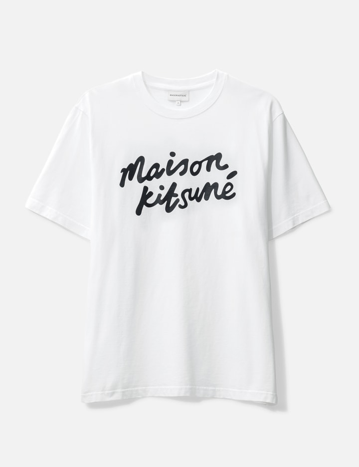 Maison Kitsuné Maison Kitsune Handwriting Comfort T-shirt In White