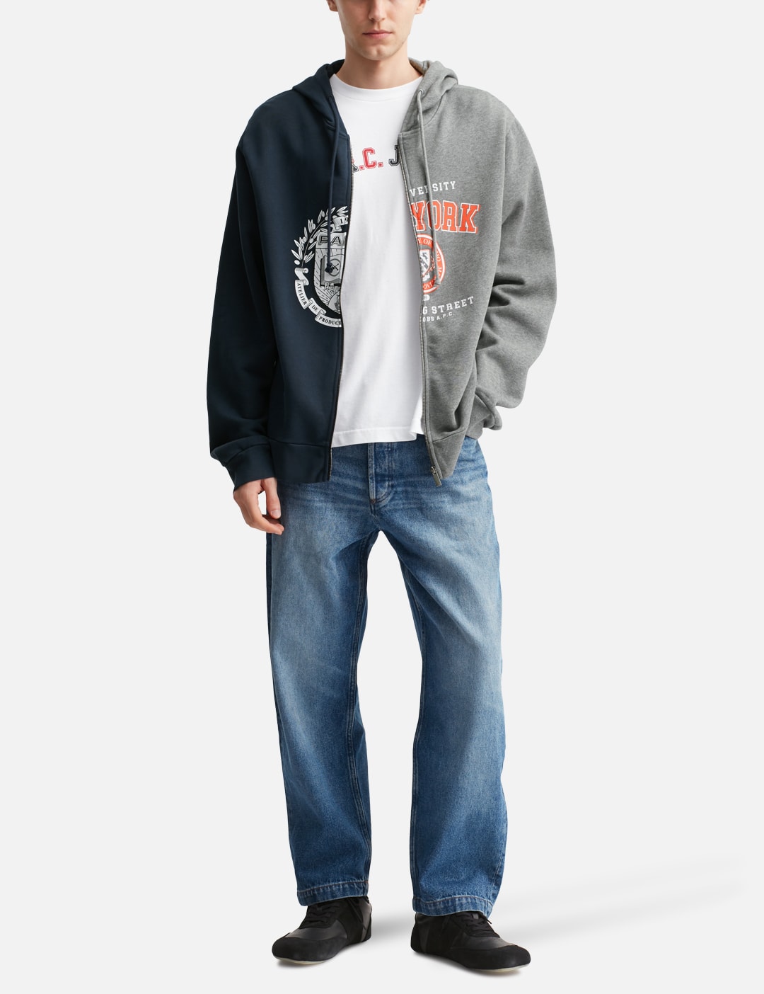 A.P.C. X Marc Jacobs Split Crest Zip-Up Hoodie view 16