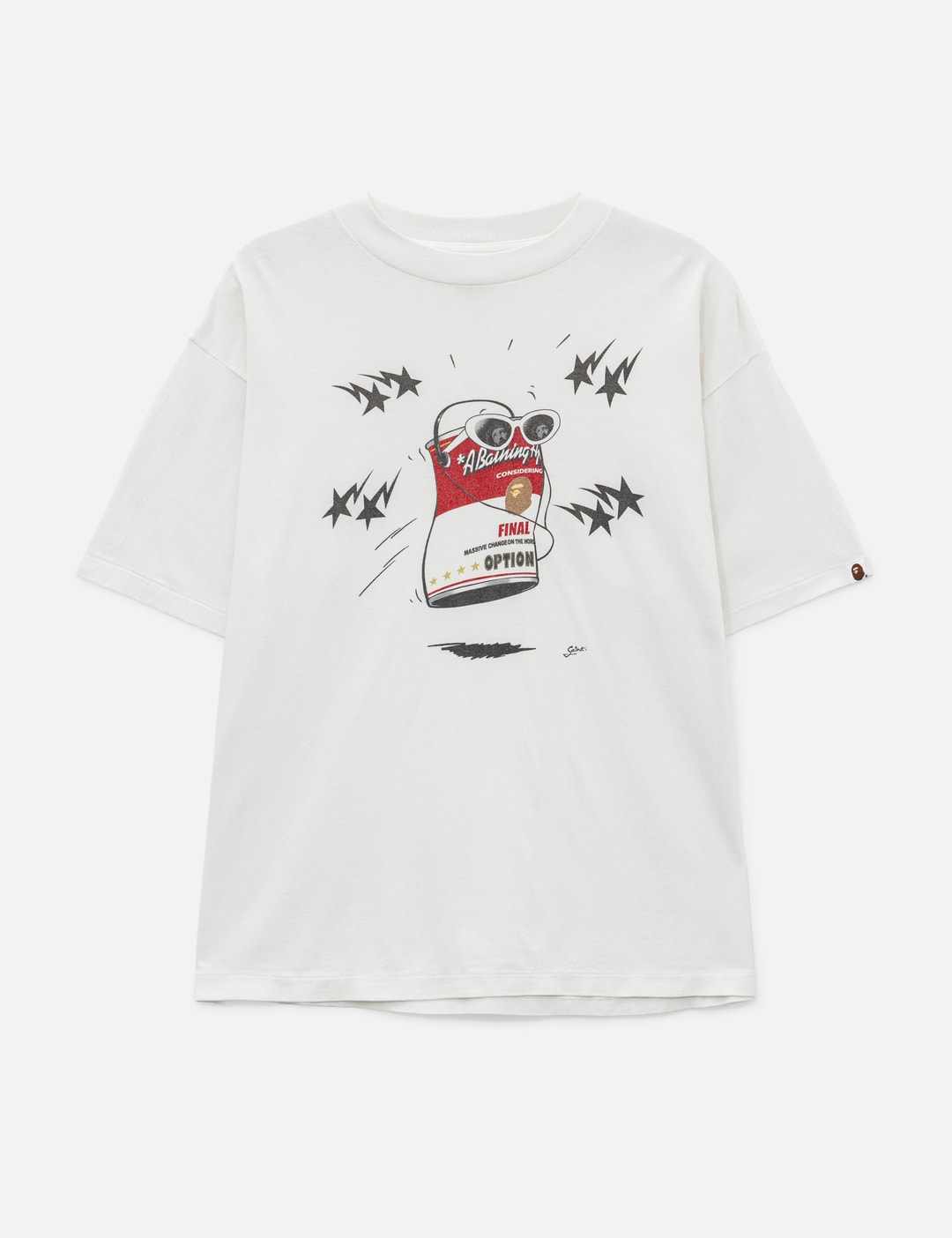 Saint Michael Saint Mxxxxxx X Bape Dancing Can T-shirt In White/白色/화이트/ホワイト