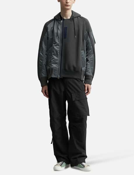 Sacai - スポンジ スウェット ブルゾン | HBX - ハイプビースト  