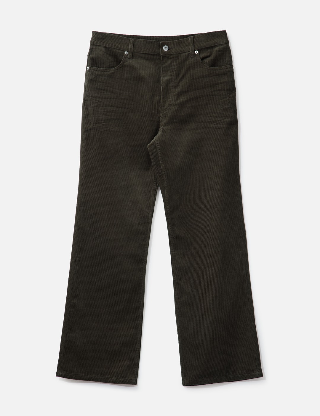 Embroidered Corduroy Flare Pants view 8