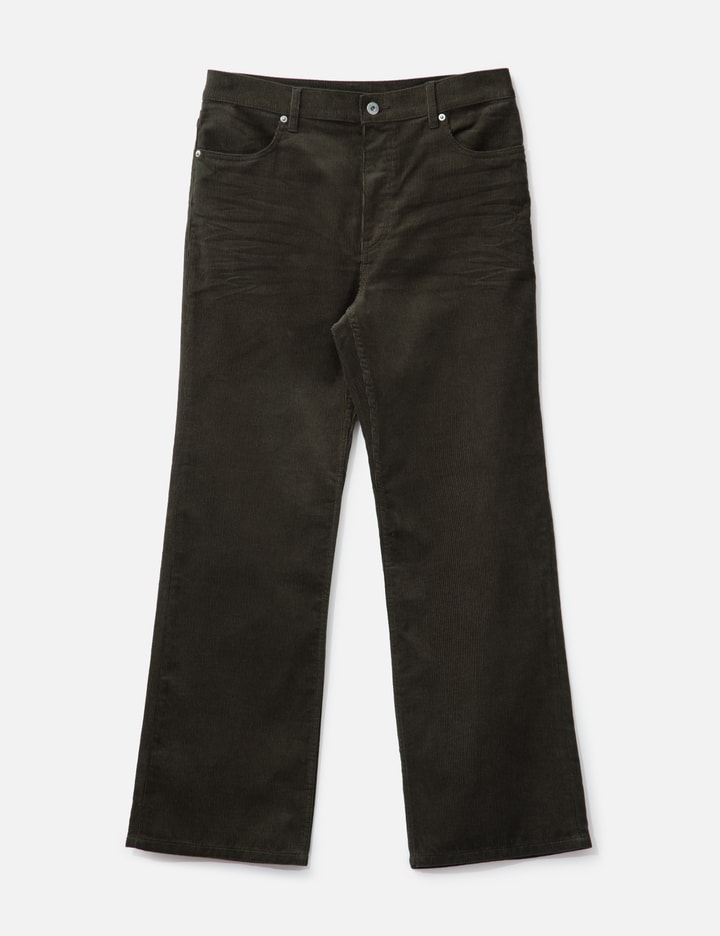Embroidered Corduroy Flare Pants Placeholder Image