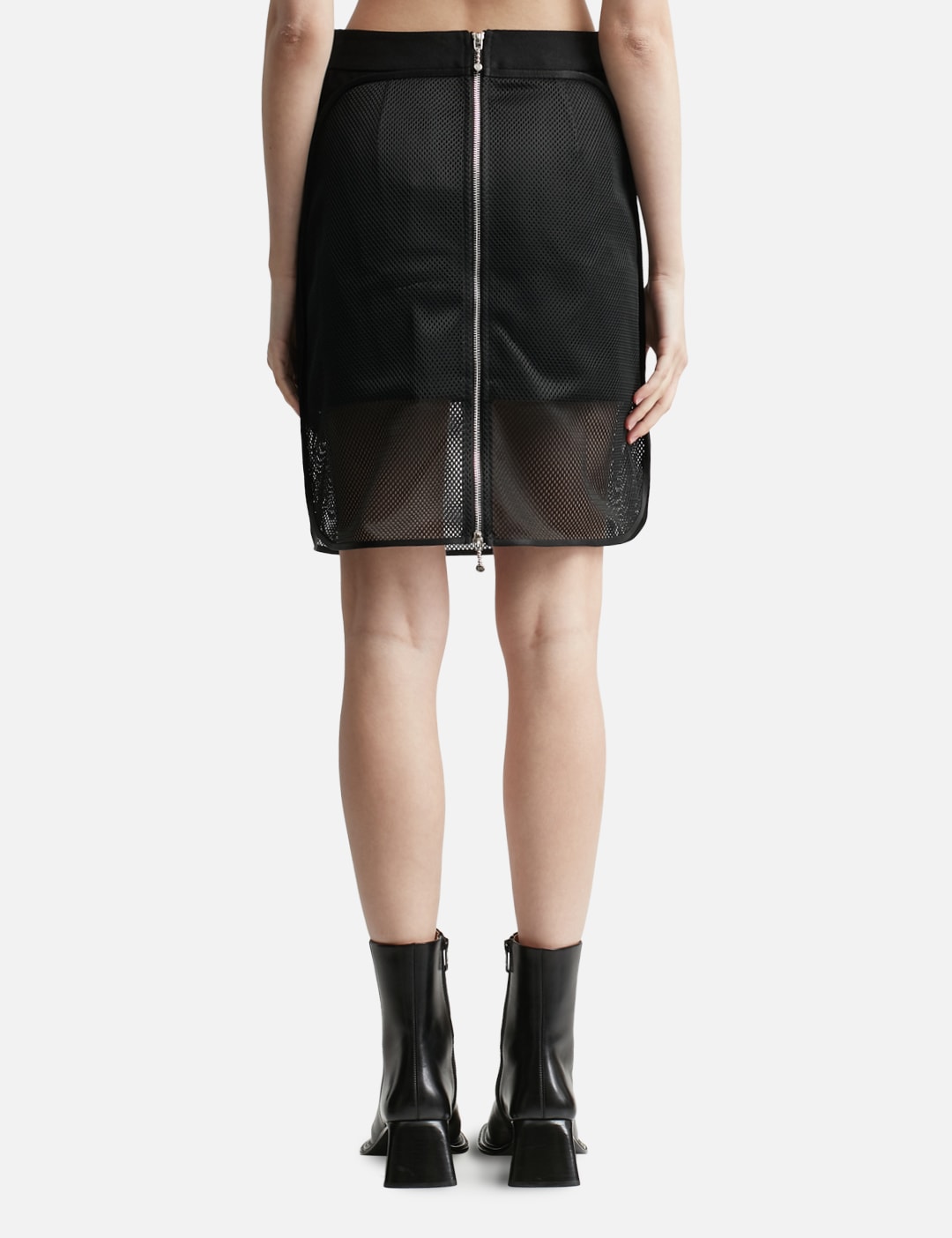 MESH DENIM DOUBLE-LAYER SKIRT view 15