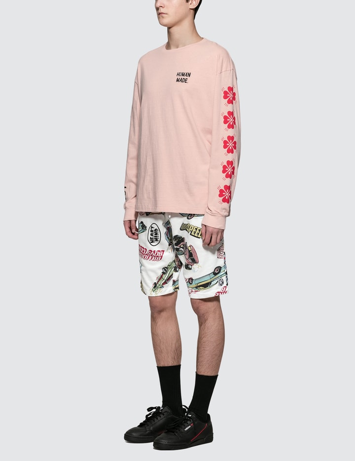 Pink Screen Printed sleeve L/S T-Shirt Placeholder Image