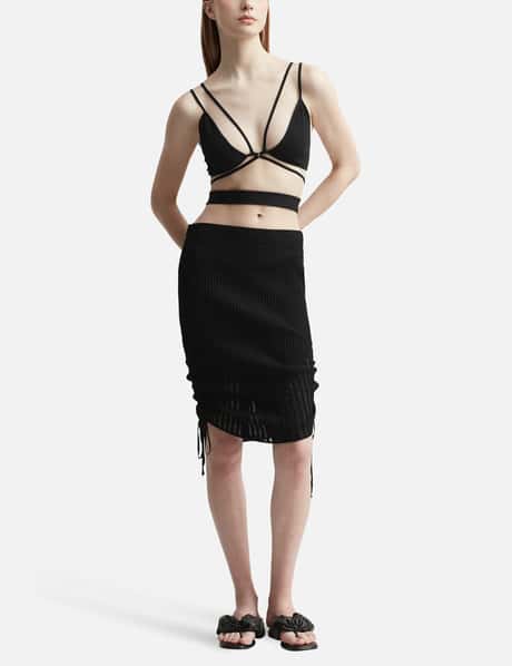 Ribbed Knit Pencil Skirt view 11