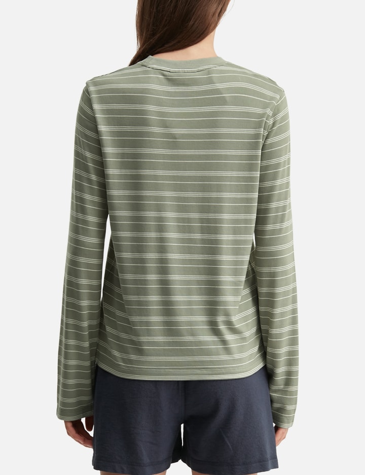 Maison Kitsuné Striped Long Sleeve Regular T-Shirt