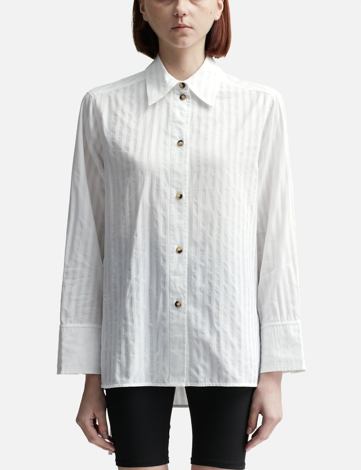 Tonal Stripe Oversized Shirt Placeholder Image