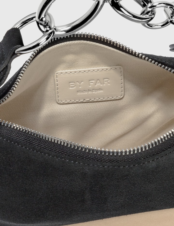 Bougie Black And Oat Suede Leather Shoulder Bag Placeholder Image