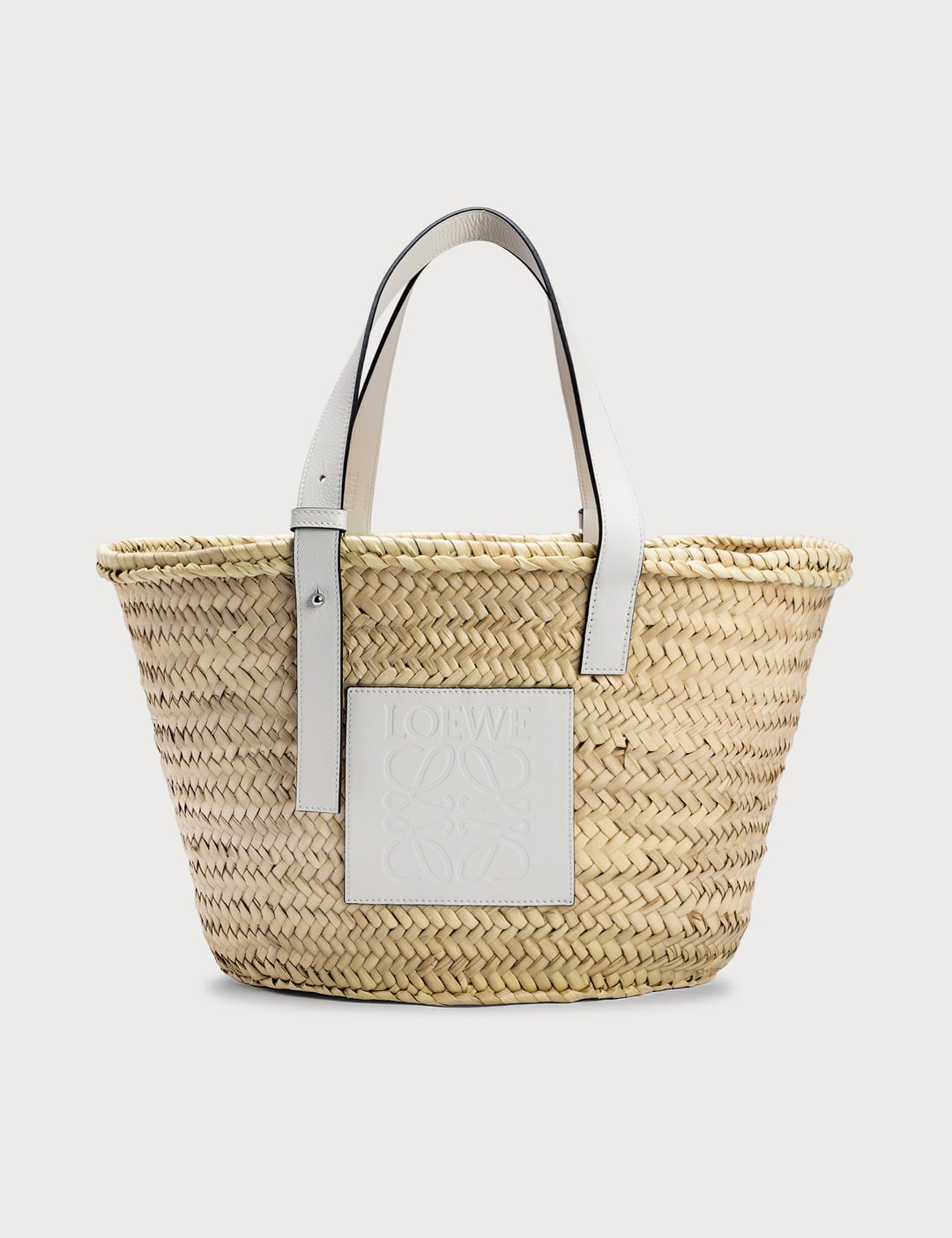 Loewe Basket Bag In Natural White