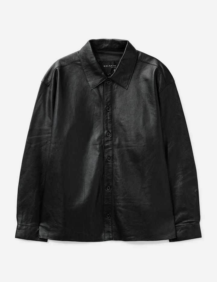 Beach Brains Float Overshirt In Black