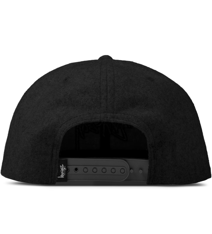 Black Stock Melton HO14 Snapback Cap Placeholder Image