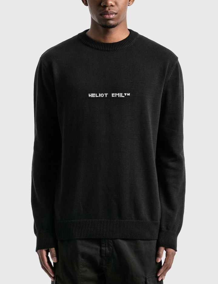 Knit Sweater With Intarsia Logo Placeholder Image