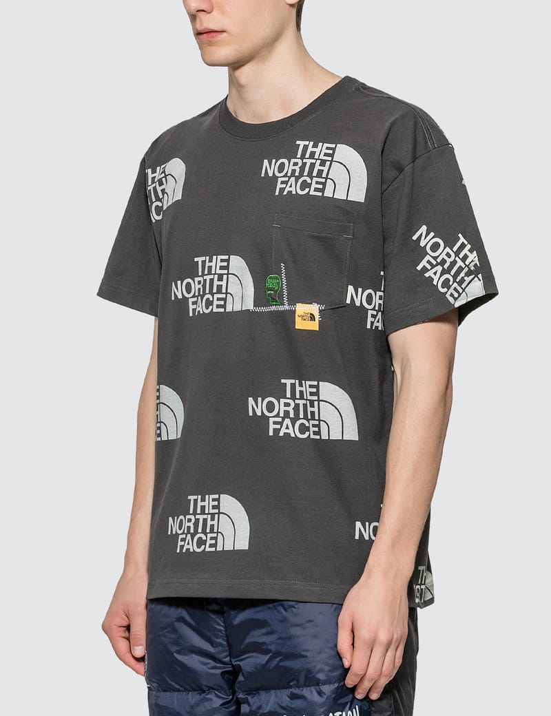 brain dead north face tee