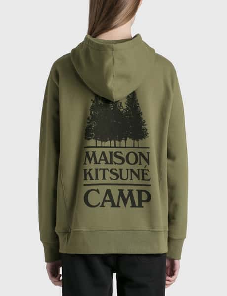 Maison Kitsuné Maxi Back Mk Camp Relaxed Hoodie