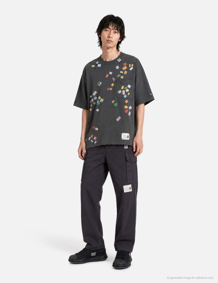 Maison Mihara Yasuhiro Price Tag Sticker Printed T-Shirt