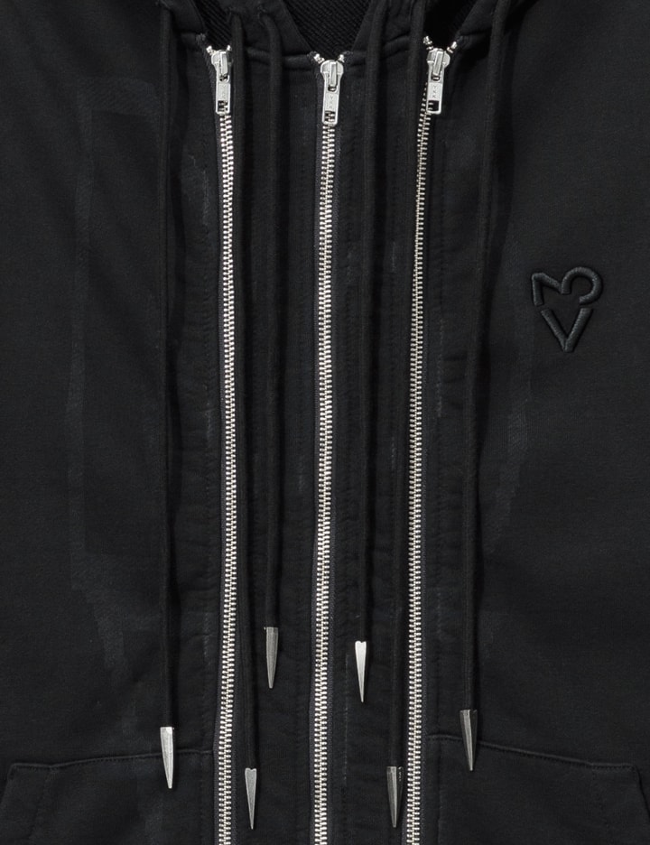 Vain Three Zip Hoodie In Animal Print