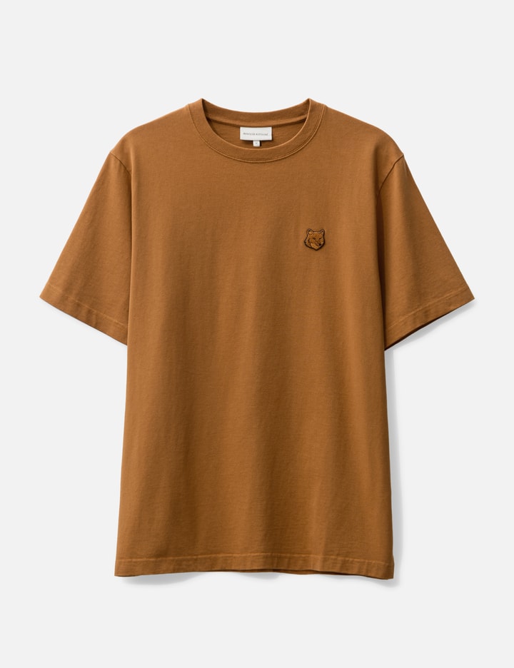 Maison Kitsuné Bold Fox Head Patch Comfort T-shirt In Orange