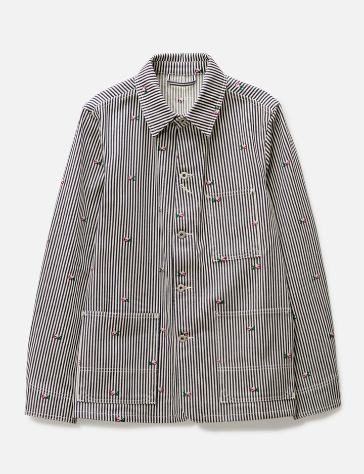 RINSE STRIPED WORKWEAR DENIM JACKET Placeholder Image