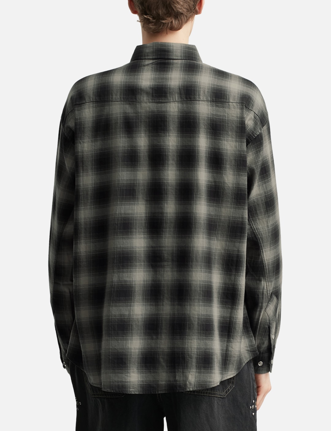 Loose Check Western Shirt view 14