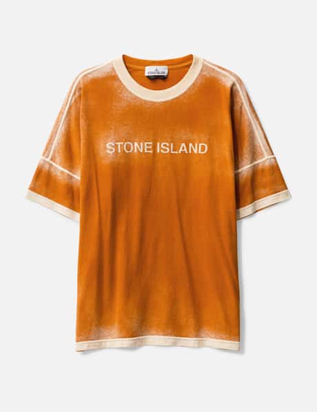Stone Island 스프레이 페인트 티셔츠