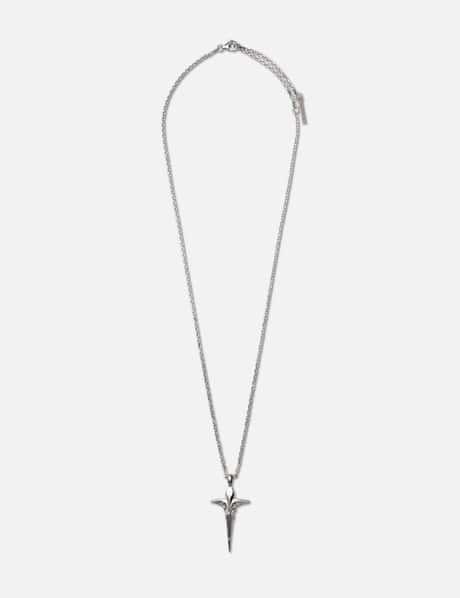 MIDNIGHT FACTORY Mechanic Cross Pendant Necklace